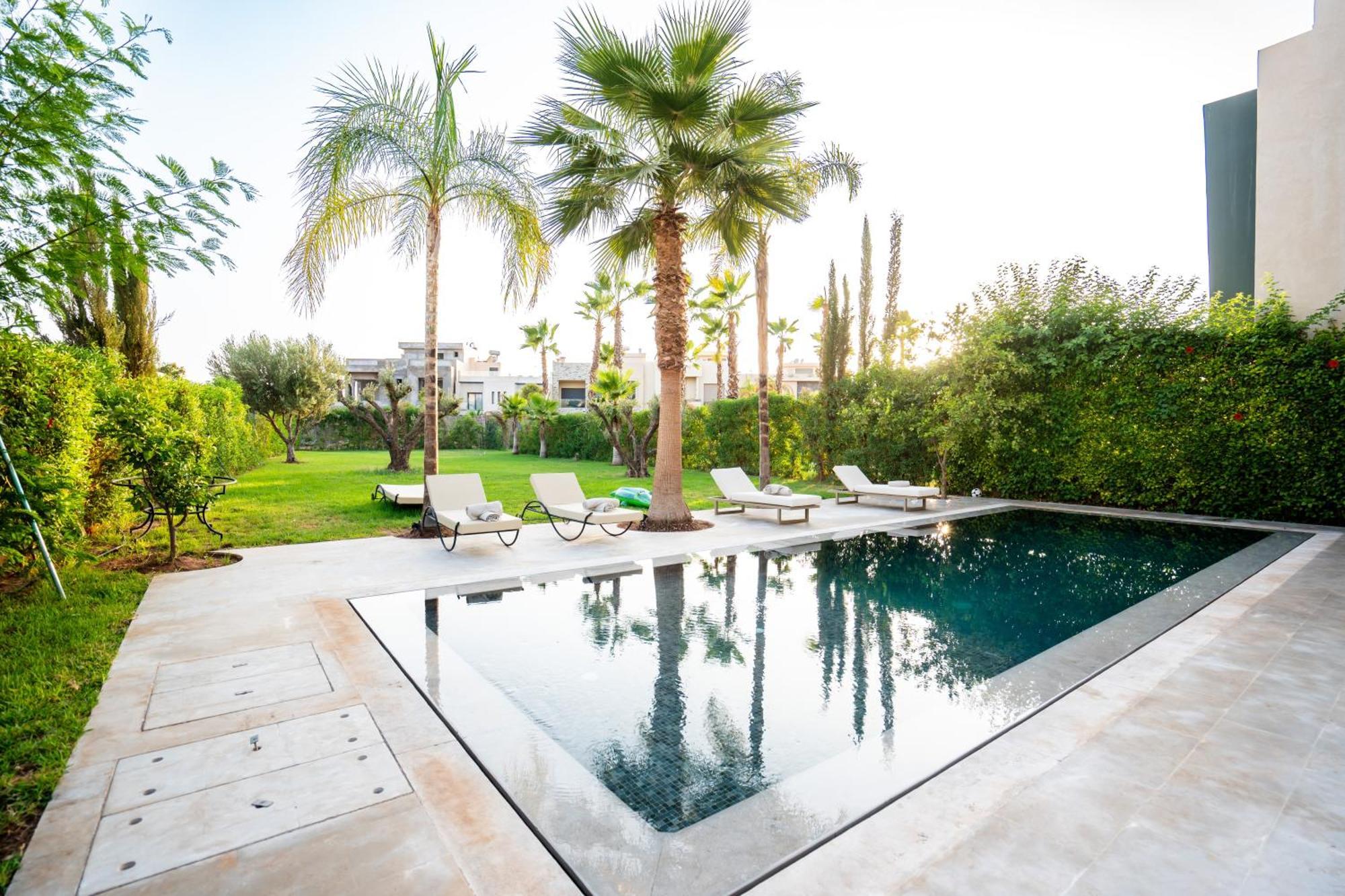 Argana Moderne Et Luxueuse Piscine Chauffee Villa